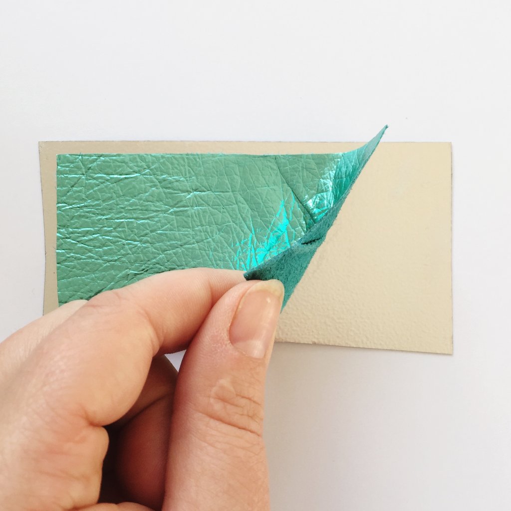 Metallic pleather or leather necklace DIY by London Craft Club's Sonia Bownes