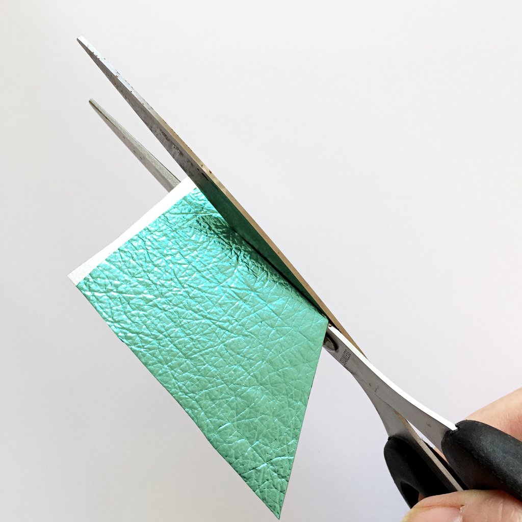 Metallic pleather or leather necklace DIY by London Craft Club's Sonia Bownes