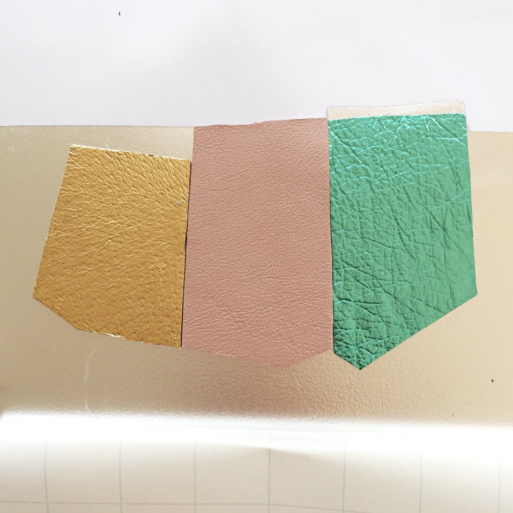 Metallic pleather or leather necklace DIY by London Craft Club's Sonia Bownes