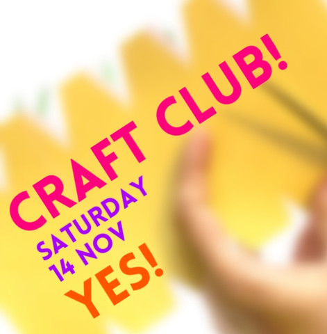 Craft Club! Yes!