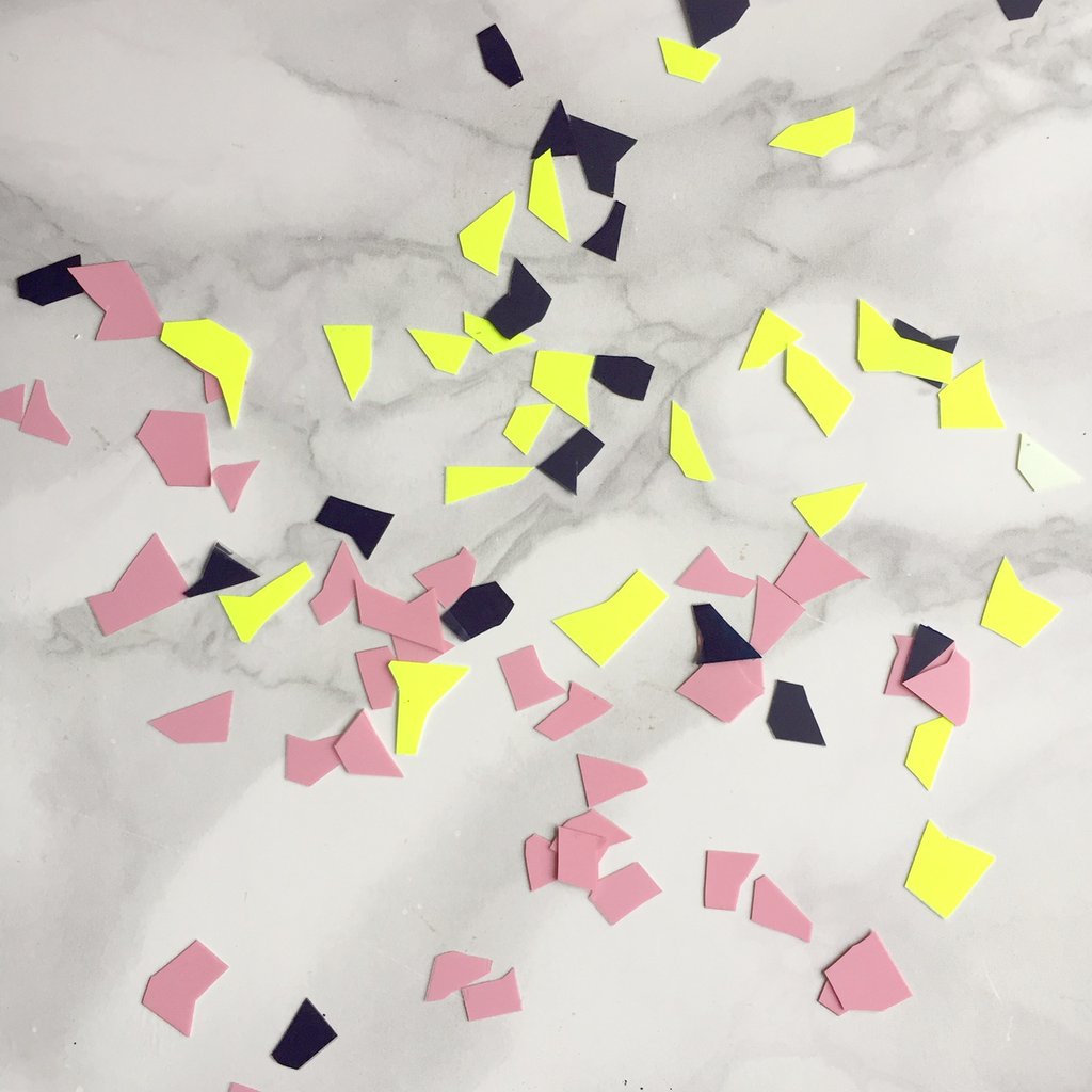 Terazzo fabric hack for craft DIY afternoons - make a terazzo pattern purse 