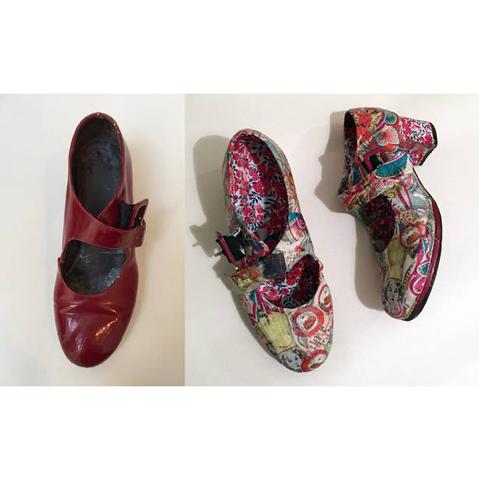 Decoupage on to Shoes