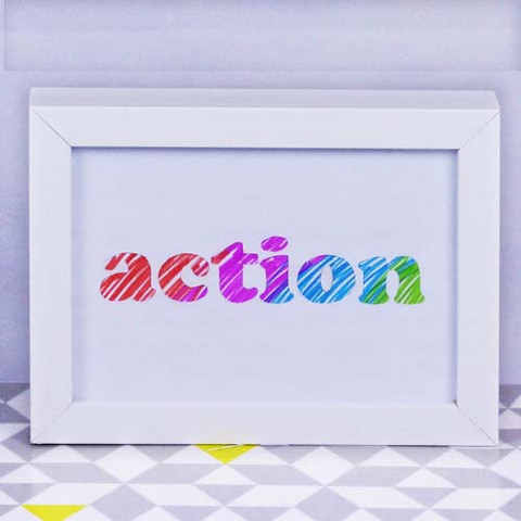 Word Art Papercutting