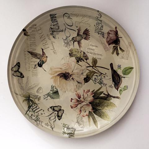 Decoupage onto Glass